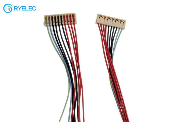 ACES 91209-01011 1.0mm Pitch 10Pin Pierce With 10 Wires Harness Connected To It