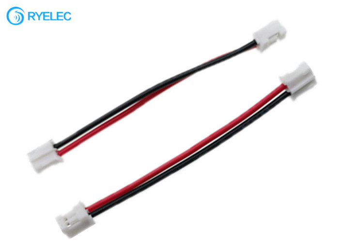 Micro JST PH 2.0 2Pin Connector Plug Female Wire Harness With Black Red  24awg 50mm Cable