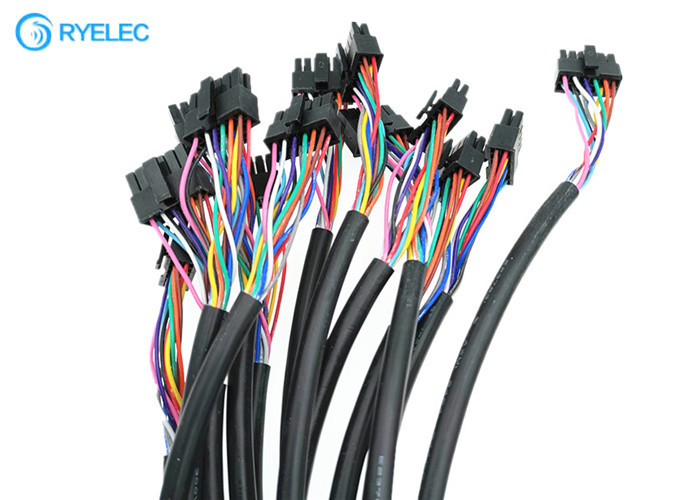 Molex 3.0 43025-1200 Micro Fit To Ferrule Terminal  Wire Harness With 2464 24awg Pvc Cable