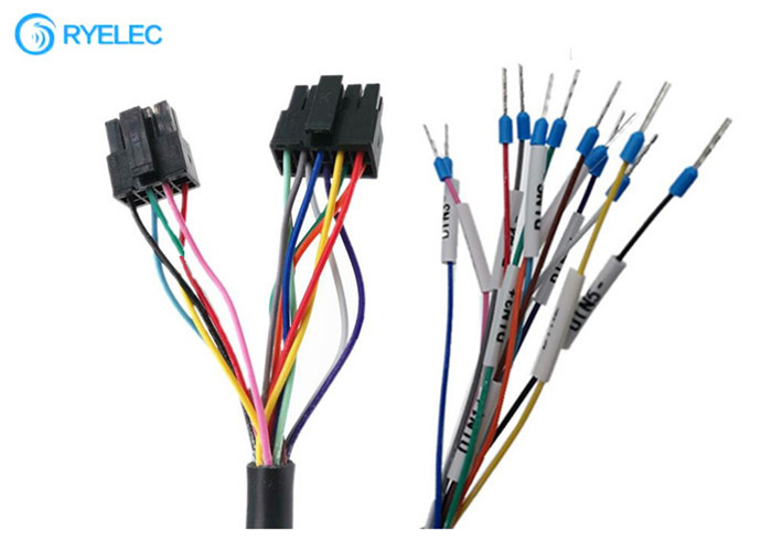 Custom 8Pin 12P Molex 3.0 Pitch  Male 43025 Micro Fit To Ferrule Terminal  Wire Harness