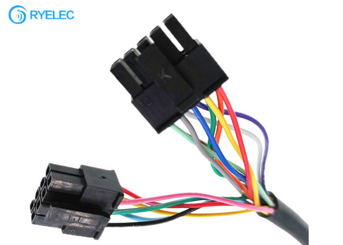 Custom 8Pin 12P Molex 3.0 Pitch  Male 43025 Micro Fit To Ferrule Terminal  Wire Harness