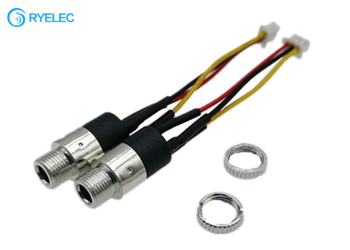 Custom 3.5mm Audio Screw Panel Mount Socket To Molex Picoblade 3pin 51021 Wire Harness