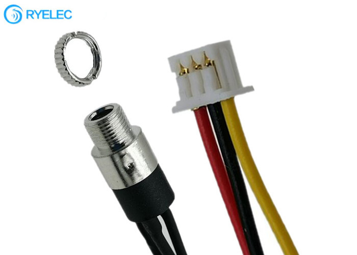 Custom 3.5mm Audio Screw Panel Mount Socket To Molex Picoblade 3pin 51021 Wire Harness