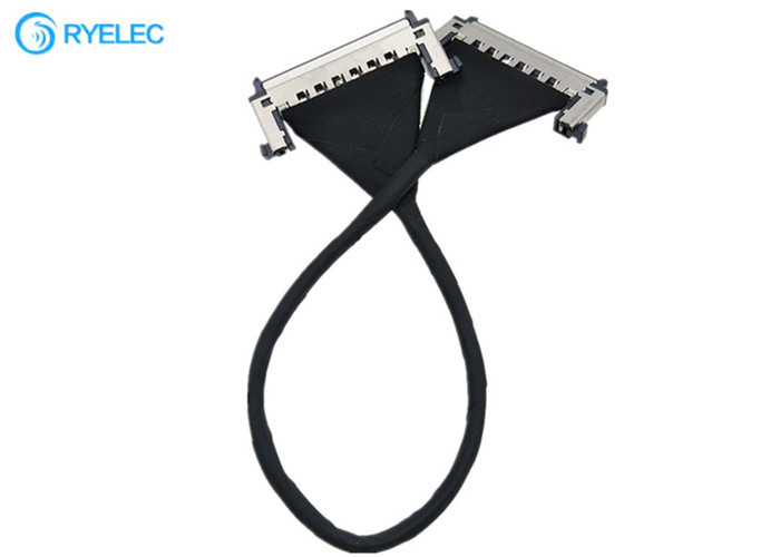 Jae 51pin 0.5mm Edp Pe51 Male To Re51 Male Micro Coaxial Shield Lvds Cable For Screen Monitor supplier