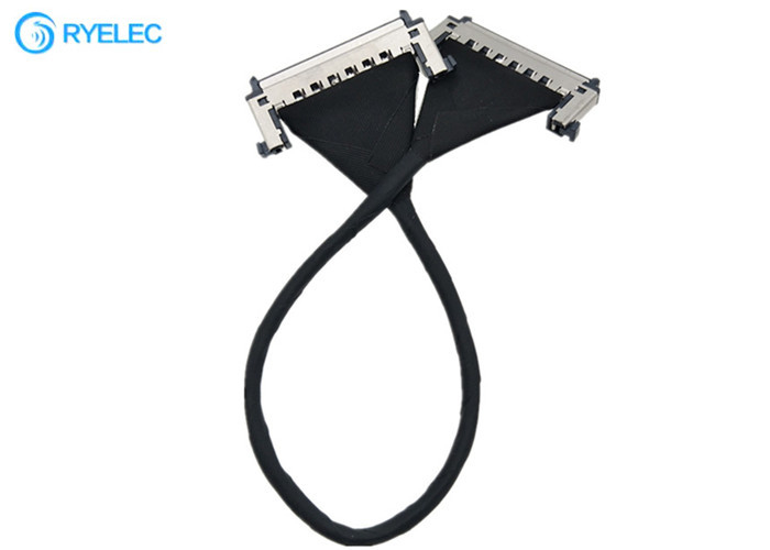 Jae 51pin 0.5mm Edp Pe51 Male To Re51 Male Micro Coaxial Shield Lvds Cable For Screen Monitor