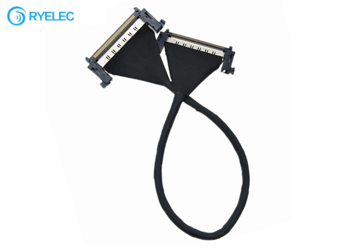 Jae 51pin 0.5mm Edp Pe51 Male To Re51 Male Micro Coaxial Shield Lvds Cable For Screen Monitor