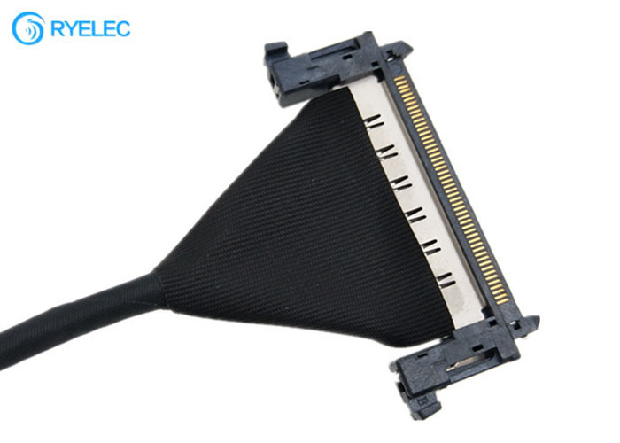 Jae 51pin 0.5mm Edp Pe51 Male To Re51 Male Micro Coaxial Shield Lvds Cable For Screen Monitor