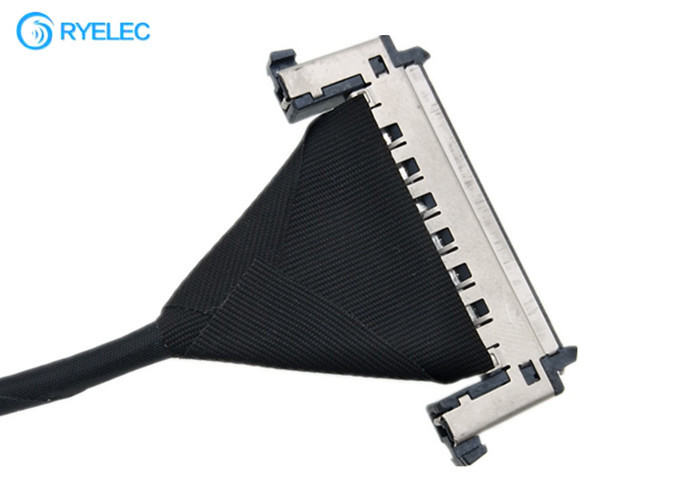 Jae 51pin 0.5mm Edp Pe51 Male To Re51 Male Micro Coaxial Shield Lvds Cable For Screen Monitor