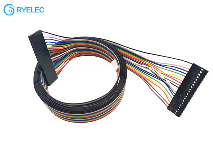 2.54mm 20P Dupont With Premium Standard 1.27mm Pitch 20 Pins Flat Rainbow Ribbon Cable supplier