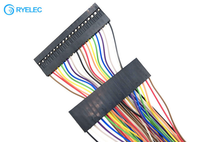 2.54mm 20P Dupont With Premium Standard 1.27mm Pitch 20 Pins Flat Rainbow Ribbon Cable