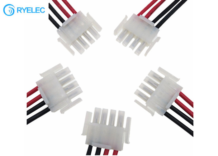 White 6.35MM Pitch 4P AMP 1-480702-1 MATE-N-LOK Connector With 600V 1015 14AWG Cable Wirig Harness