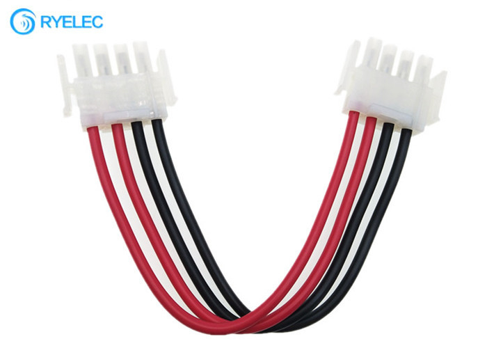 White 6.35MM Pitch 4P AMP 1-480702-1 MATE-N-LOK Connector With 600V 1015 14AWG Cable Wirig Harness