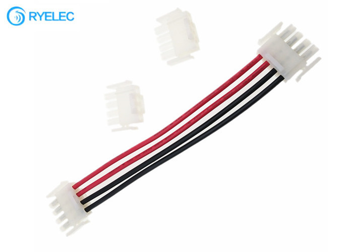 White 6.35MM Pitch 4P AMP 1-480702-1 MATE-N-LOK Connector With 600V 1015 14AWG Cable Wirig Harness
