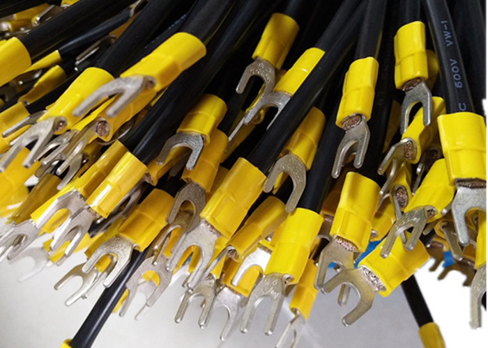 12-10 A.W.G. Copper Pre Insulated Terminal Screws Pin U Shaped With 1015 10AWG Power Cable Wire