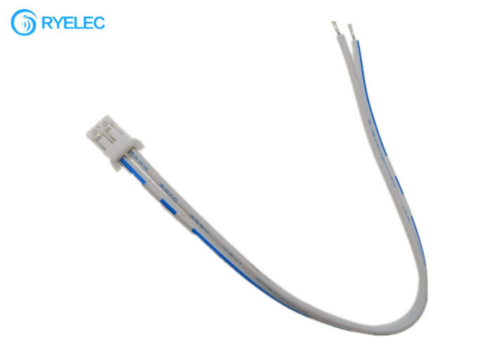 Single Ended 2 Pole White Ribbon With JST PH2.0 Connector With 2468 24awg Flat Cable