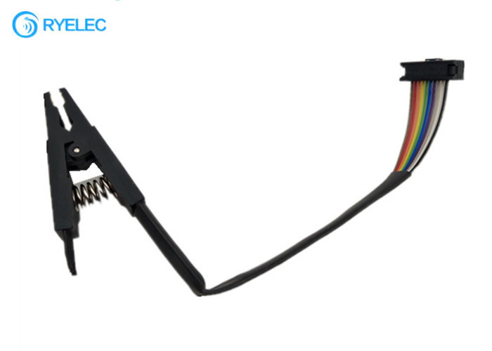 Custom 2.54mm Pitch IDC (2x5) 10p To SOIC16 Connector Short Flat Rainbow Ribbon Cable