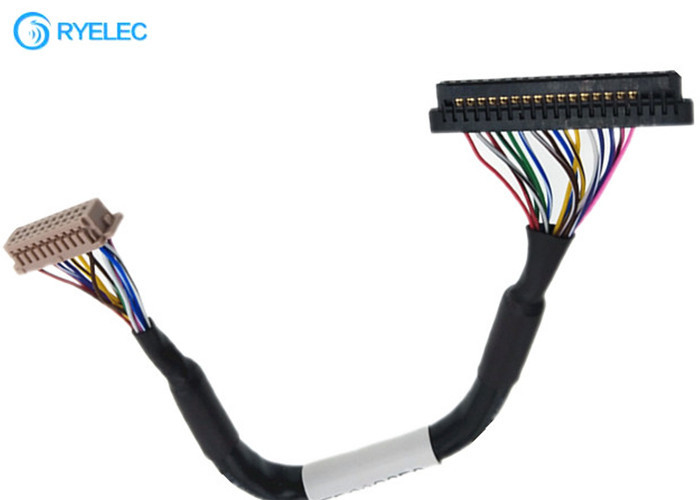 Twisted Pairs 20pin JAE FI-S20S to 20P  DF13-20DS-1.25C 1.25MM LVDS LCD Cable For Monitor