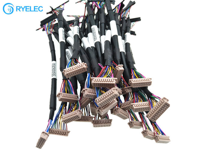 Twisted Pairs 20pin JAE FI-S20S to 20P  DF13-20DS-1.25C 1.25MM LVDS LCD Cable For Monitor