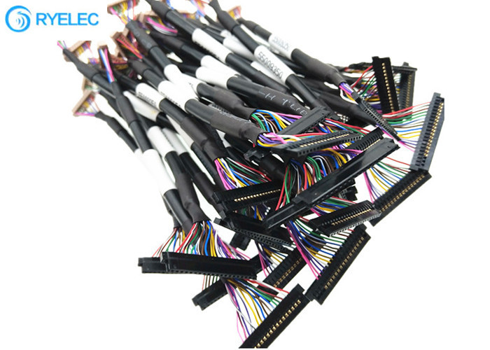 Twisted Pairs 20pin JAE FI-S20S to 20P  DF13-20DS-1.25C 1.25MM LVDS LCD Cable For Monitor