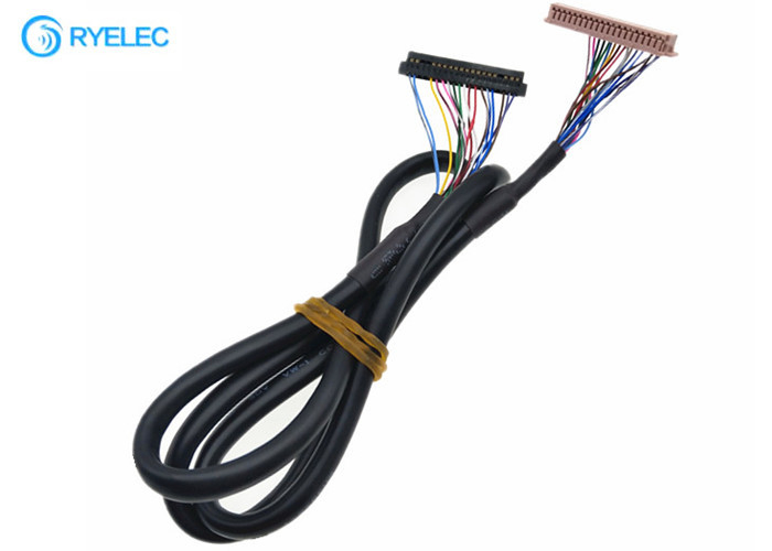 OEM ODM 40PIN  DF13-40DS-1.25C to 20PIN JAE Fi-S20S With Jacket Lvds Cable For Digital