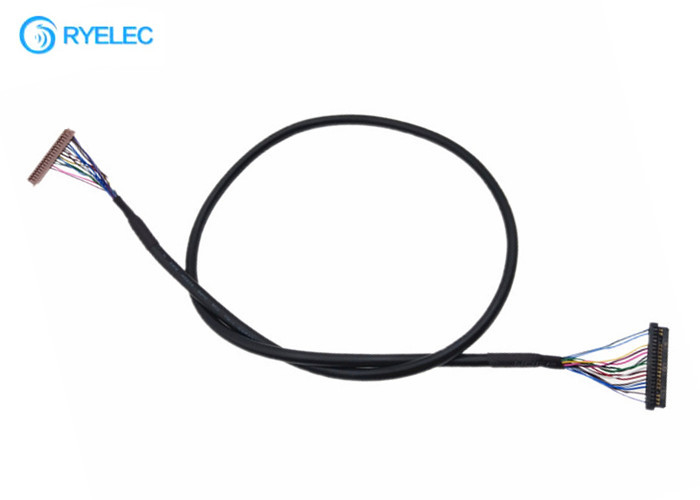 OEM ODM 40PIN  DF13-40DS-1.25C to 20PIN JAE Fi-S20S With Jacket Lvds Cable For Digital