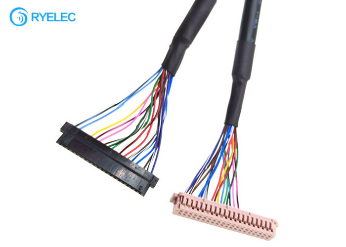 OEM ODM 40PIN  DF13-40DS-1.25C to 20PIN JAE Fi-S20S With Jacket Lvds Cable For Digital