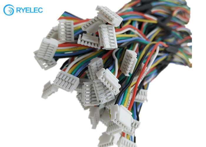 3239 Silicone Rubber High Voltage Cable 50kv Wiring Harness With 1.25mm 6 Pin JST-GH To GHR-06V