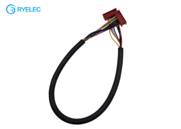 2.54mm Pitch Red Micro Match Bulk 8P To 8P Male To Male Ribbon Idc Jacket Flexible Cable Wire