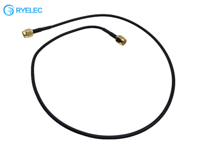 Straight SMA Male To SMA Male RG174A/U Flat Panel Indoor Digital TV Antenna Cable