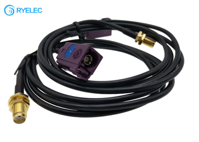 Fakra D Female Jack to SMA Female RG174 Cable Coaxial Pigtail Auto Radio Antenna Cable