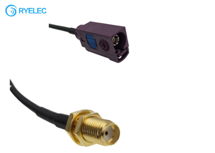 Fakra D Female Jack to SMA Female RG174 Cable Coaxial Pigtail Auto Radio Antenna Cable