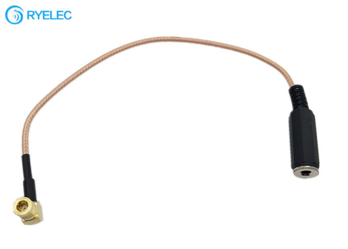 Female Aux 3.5mm AUX Audio Stereo Jack To Right Angle SMB Female Connector Cable