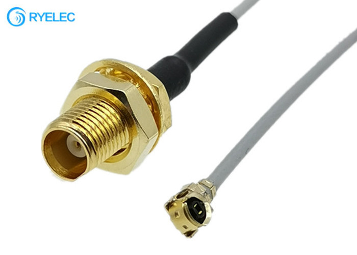 MCX Type Female Straight To UFL IPEX Type Female  For 1.13mm Coaxial Pigtail Cable Assembly