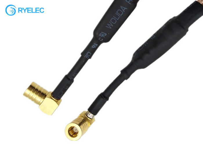 Smb Female Right Angle Jack Junction Box Cable With 2 Co-Ax Pigtail RG316 Cable
