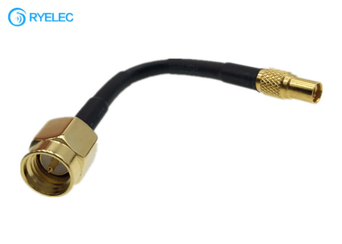 Low Loss Straight MMCX Female to SMA Male Connector RG174 Coax Pigtail Extension RF Cable
