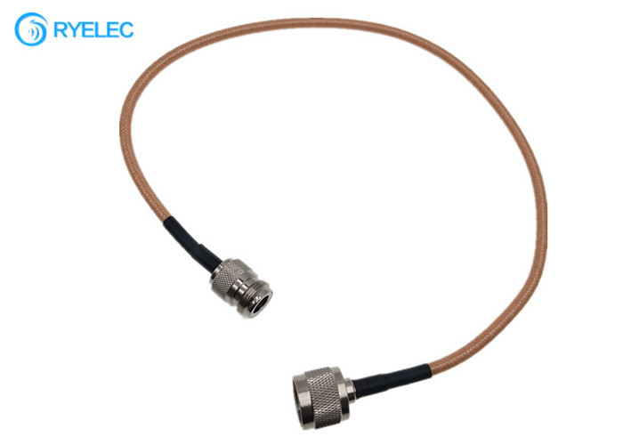 RG142 Double Shielded FEP Jacket RF Coaxial Cable With N Male To N Female Connector