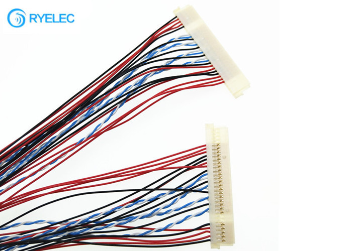  DF19-30S-1C 30 P Lvds Cable To Lcd Screen Led Converter Signal 30AWG Twisted Wire