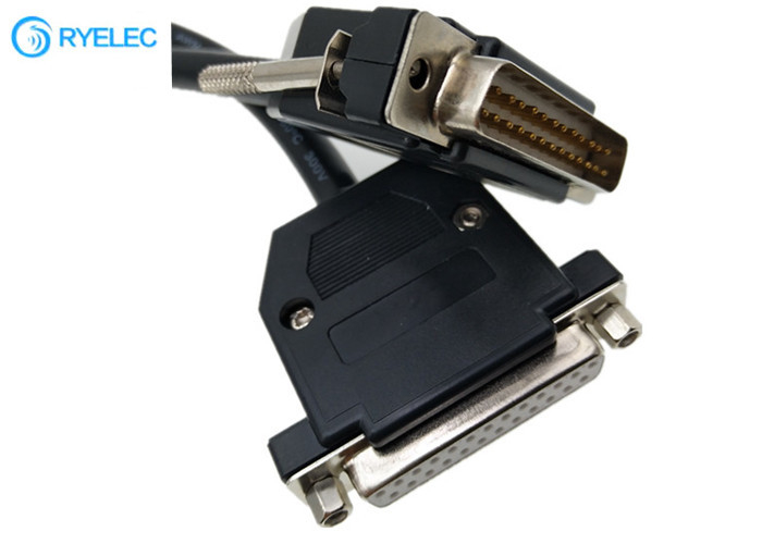 Custom D-Sub 25Pin DB25 Male To Female Serial Parallel Printer Extension Round Ribble Cable