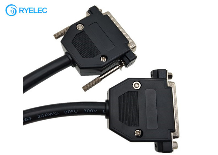 Custom D-Sub 25Pin DB25 Male To Female Serial Parallel Printer Extension Round Ribble Cable