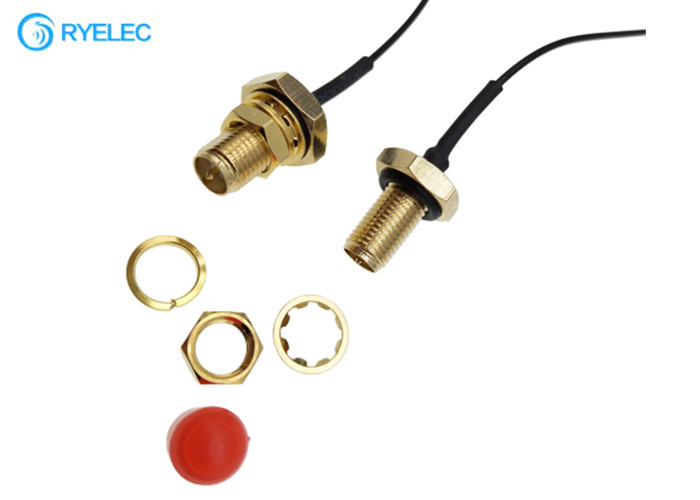 Waterproof RP SMA Female Bulkhead Jack to U.FL IPEX Converter Cable For Bluetooth LPWAN supplier