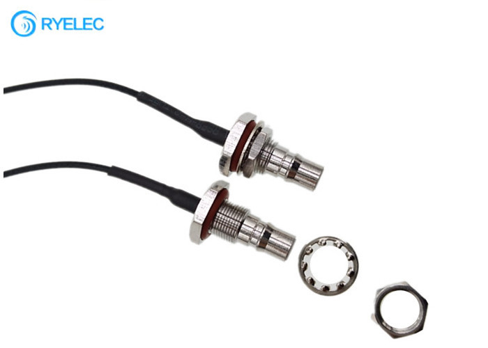 RF Pigtail Cable QMA Jack Waterproof Female Bulkhead To U.FL IPEX For 1.13 Cable