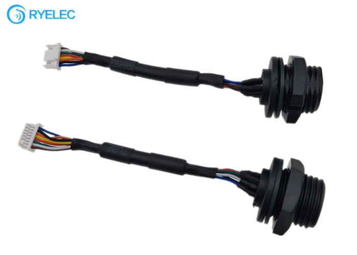 Panel Mount M16 Waterproof Female With NSH Series 1.0mm JST 8P NSHR-08V-S 28AWG Cable
