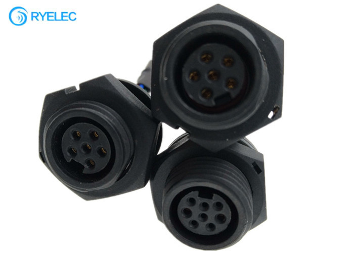 Panel Mount M16 Waterproof Female With NSH Series 1.0mm JST 8P NSHR-08V-S 28AWG Cable