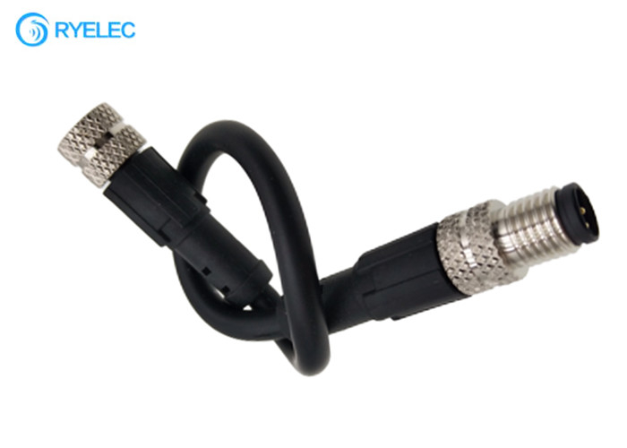 M8 4P Waterproof Aviation Molded Male To Female Plug To Socket Antenna Extension Cable