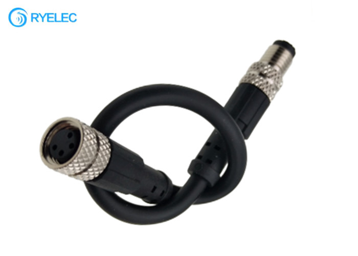 M8 4P Waterproof Aviation Molded Male To Female Plug To Socket Antenna Extension Cable