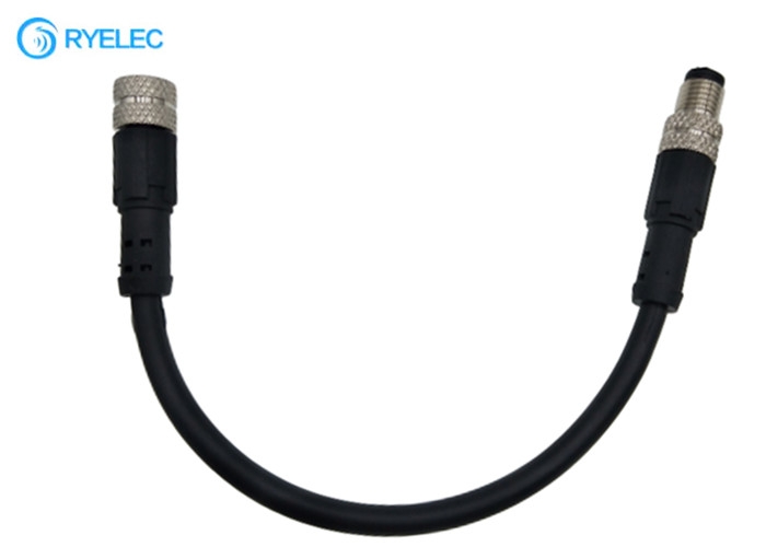 M8 4P Waterproof Aviation Molded Male To Female Plug To Socket Antenna Extension Cable