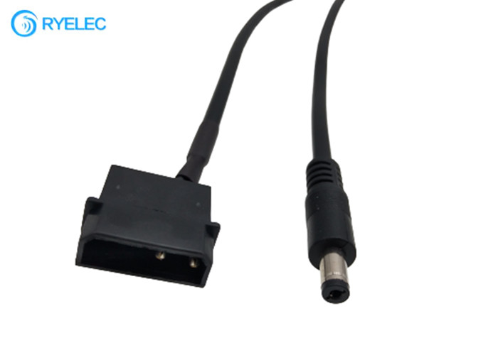 2 Core Cable From 12v Male Molex Psu Connector To 2.1mm Diameter DC Barrel Connector