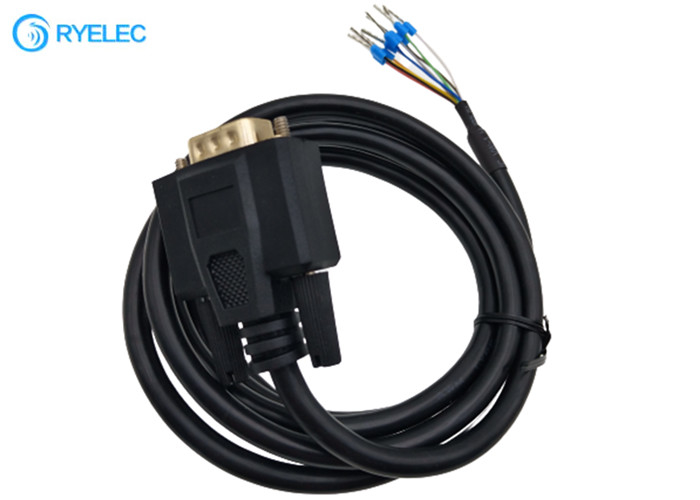 RS232 Male VGA DB 9P DB9 Computer Cable To Ferrule Mini Crimp Terminal Connector