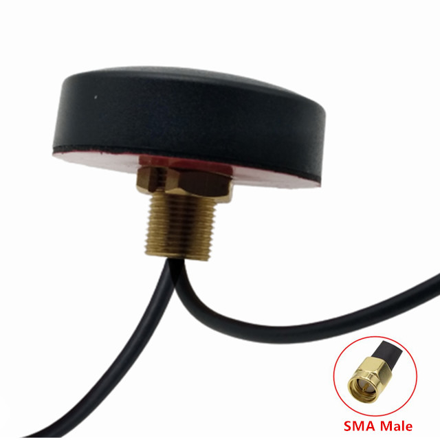 2 In 1 Screw Wall Mount Mini Puck 4G LTE Antenna With SMA Connector For Car