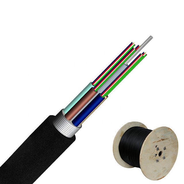6 Core G652D Anti Rodent GYTA Fiber Optic Cable  Long Distance Telecommunication